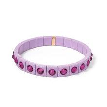 Load image into Gallery viewer, Asheville Support MINI Magenta Moon bracelet
