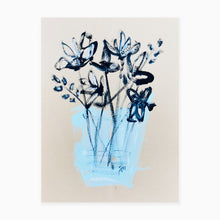 Load image into Gallery viewer, Blue vase 18”x24”
